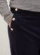 Blue Wide-Leg Trousers with Decorative Buttons_3