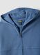 Blue organic cotton hooded sweatshirt with oversized fit for boys_2