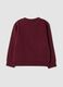 Red crew-neck sweatshirt in cotton-viscose blend_1