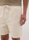 White cotton chino Bermuda shorts_3