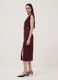 Red midi dress in stretch fabric, slim fit_2