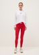 Slim Fit Red Stretch Cotton Leggings with Everlast Logo_0