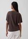 T-shirt a maniche corte in misto lino_1
