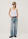 White fitted stretch-cotton tank top_1