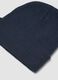 Blue jersey knit beanie with turn-up_1