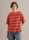 Pink striped pure cotton T-shirt_2