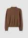 Brown pure wool crew-neck jumper_6