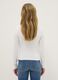 Girls' Slim Fit White Long Sleeve Cotton Blend Top_1
