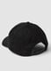Black pure cotton cap with Inter Miami CF embroidery_1