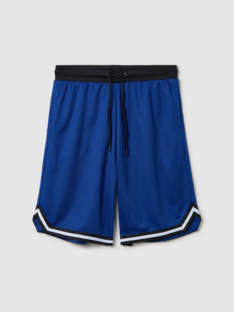 Men's black blend regular fit Bermuda shorts_4