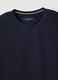 Blue relaxed fit crew neck t-shirt in stretch cotton_5