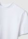 White crew neck pure cotton t-shirt regular fit_5