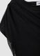 Black stretch dress with draped detail, regular fit_5