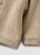 Beige organic cotton hooded jacket for babies_3
