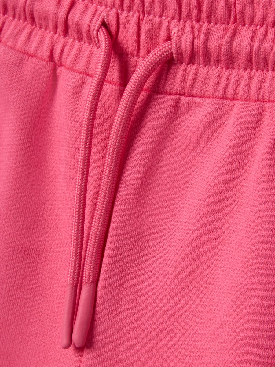 Girls&rsquo; pink pure cotton shorts, regular fit_2