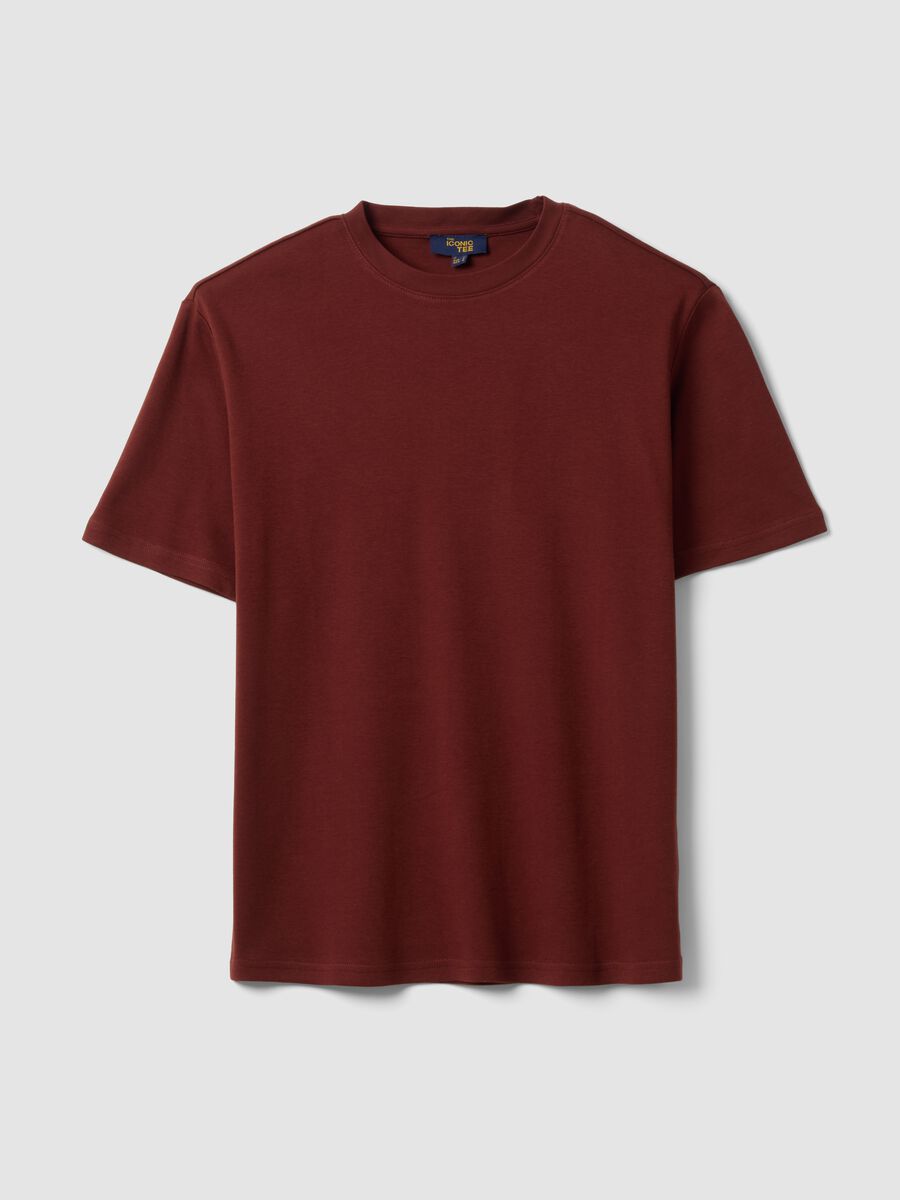 Red The Iconic Tee pure cotton short-sleeve T-shirt, relaxed fit_4