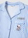 Oversized multicolor striped pure cotton shirt Peanuts_5