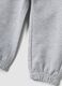 Grey pure cotton jogger trousers for baby girl_2