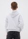 Grey oversized cotton and viscose blend hoodie for boys_2