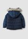 Boys' blue padded hooded jacket_1