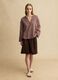 Regular fit multicolour striped linen-blend shirt with a Mandarin collar_1