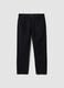 Black pure cotton five-pocket trousers_4