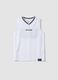 White sports vest with print_3