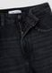Black pure cotton wide-leg jeans with studs_6