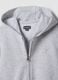 Girls&rsquo; grey hoodie in 100% organic cotton with star detail_5