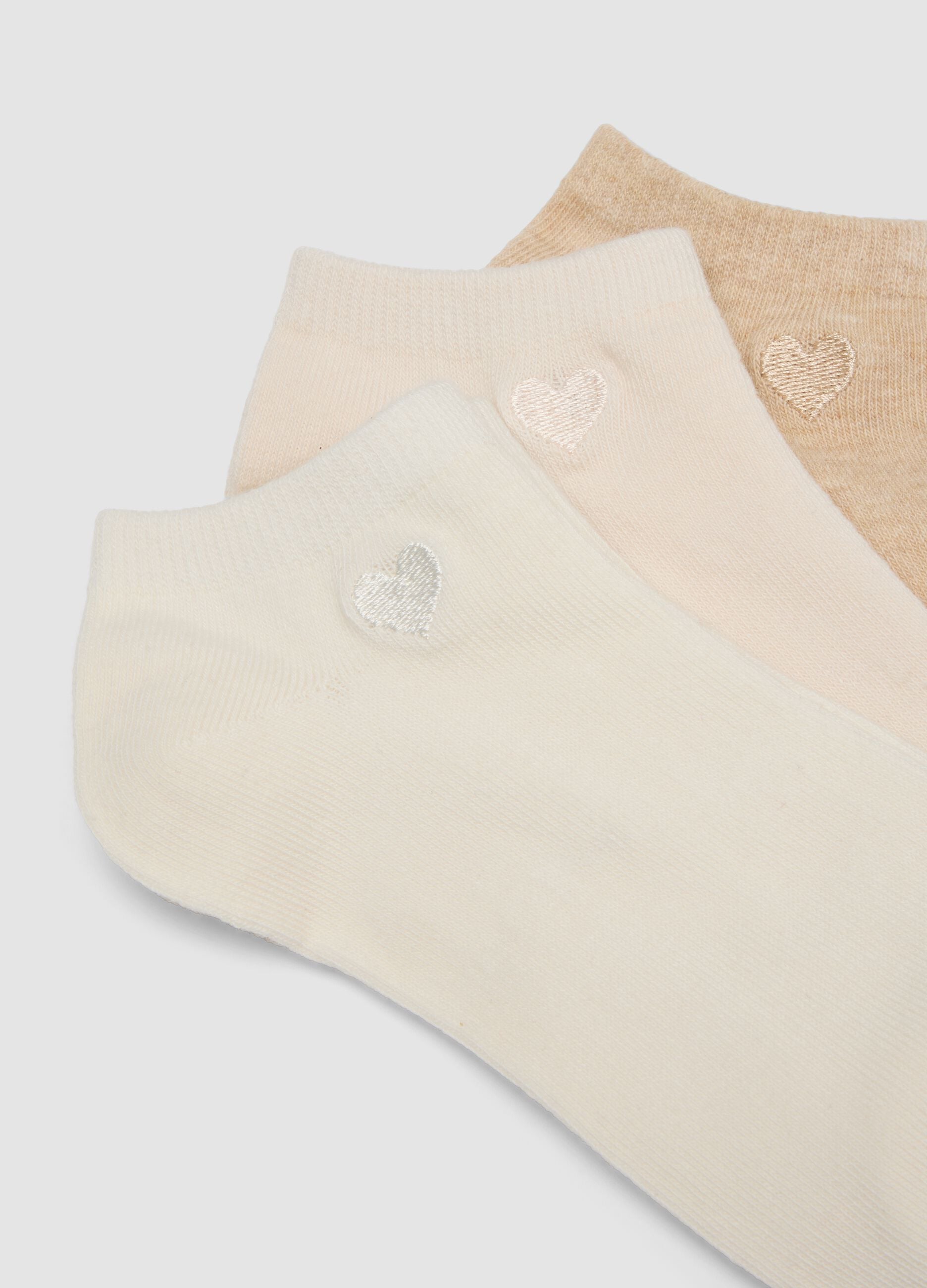 Pack of five multicolour organic cotton-blend socks