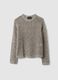 Multicolour cotton blend regular fit pullover with knitted design_4