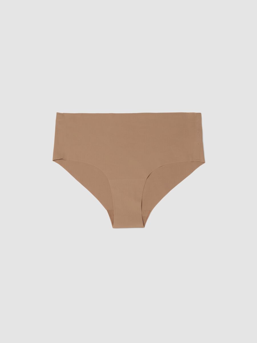 Comfortable Regular Fit Beige Briefs_4