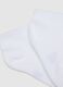 Multipack of white cotton blend ankle socks for babies_1