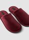Red lined slippers for home wear_1