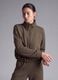 Green cropped soft-touch full-zip with stand-up collar ALTAVIA STUDIO_3