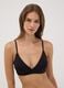 Black organic cotton bra with removable padding_0