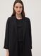 Black regular-fit blazer with classic lapels_0