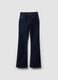Blue stretch-cotton bootcut jeans_4