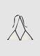 Multicolour triangle bikini top in stretch fabric_5