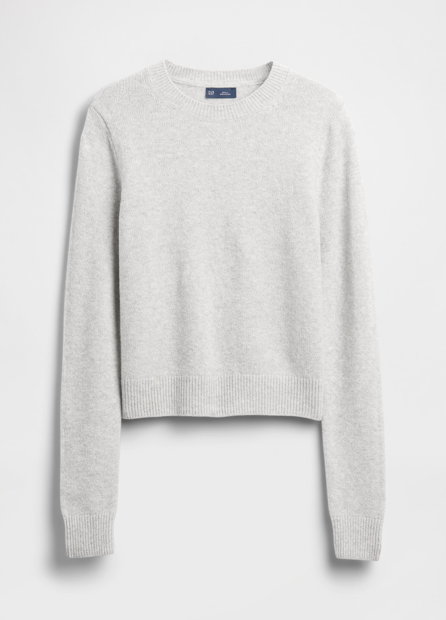 Grey cotton blend jumper