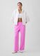 Cotton-blend palazzo trousers_0