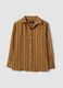 Multicoloured striped regular fit lyocell blend shirt_4