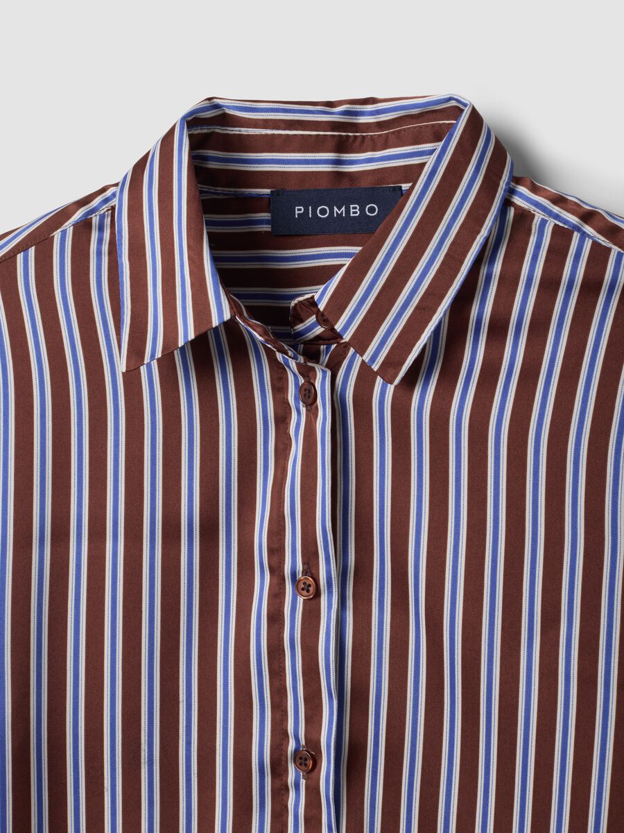 Multicolour regular-fit striped stretch shirt_1