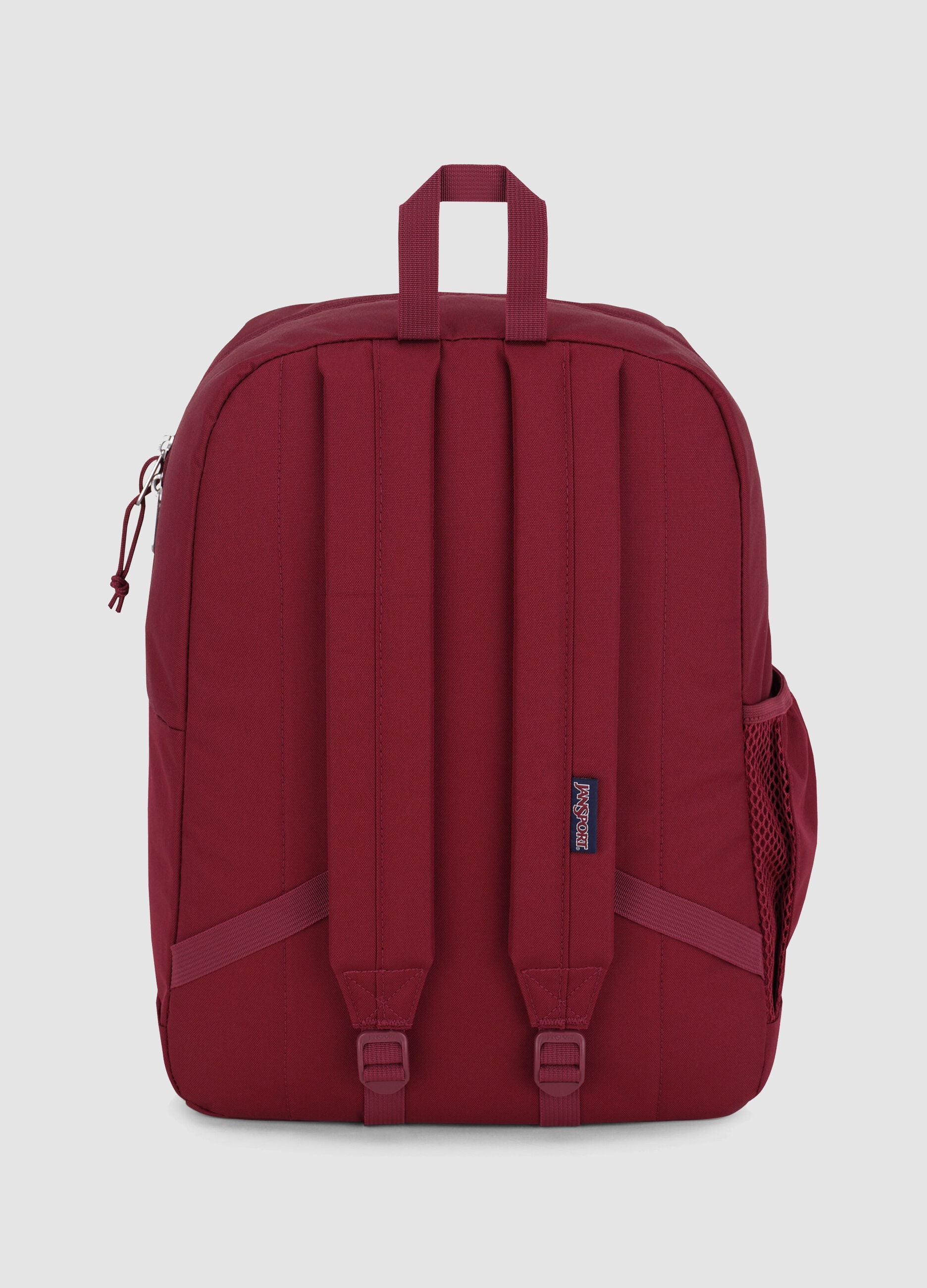 Red backpack with front pocket