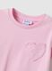 Pink girl&rsquo;s stretch cotton t-shirt with heart - regular fit_2
