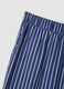 Blue striped pure cotton trousers_5