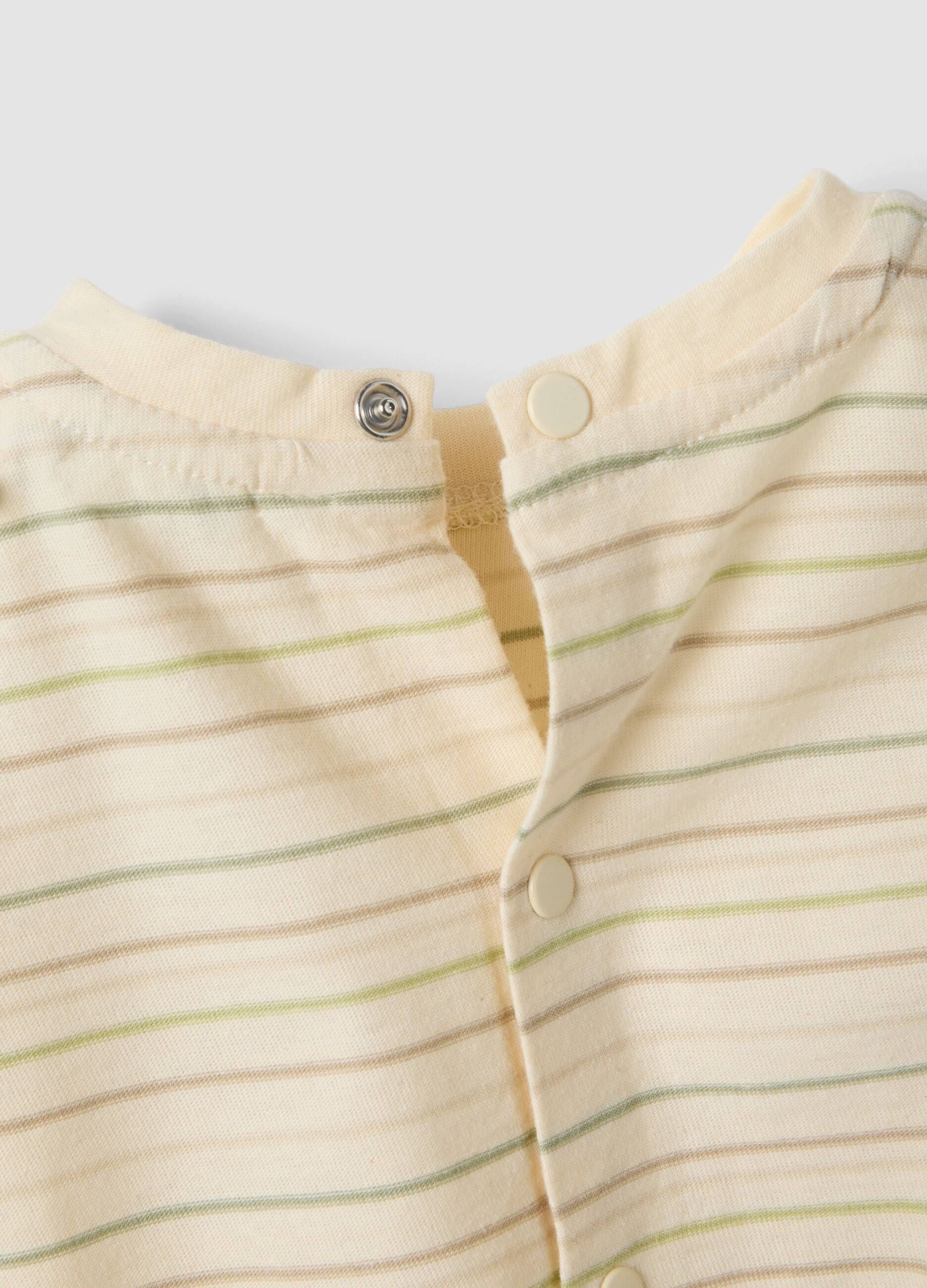Baby set in pure beige organic cotton
