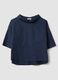 Blue stretch cotton top_4