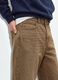Brown pure cotton barrel-fit jeans_1