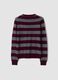 Red pure wool striped crew-neck jumper_2